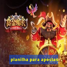 planilha para apostas